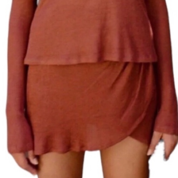 Savannah Morrow AYRA Skirt Bamboo Tulip Hem Paprika XXL - Picture 10 of 10